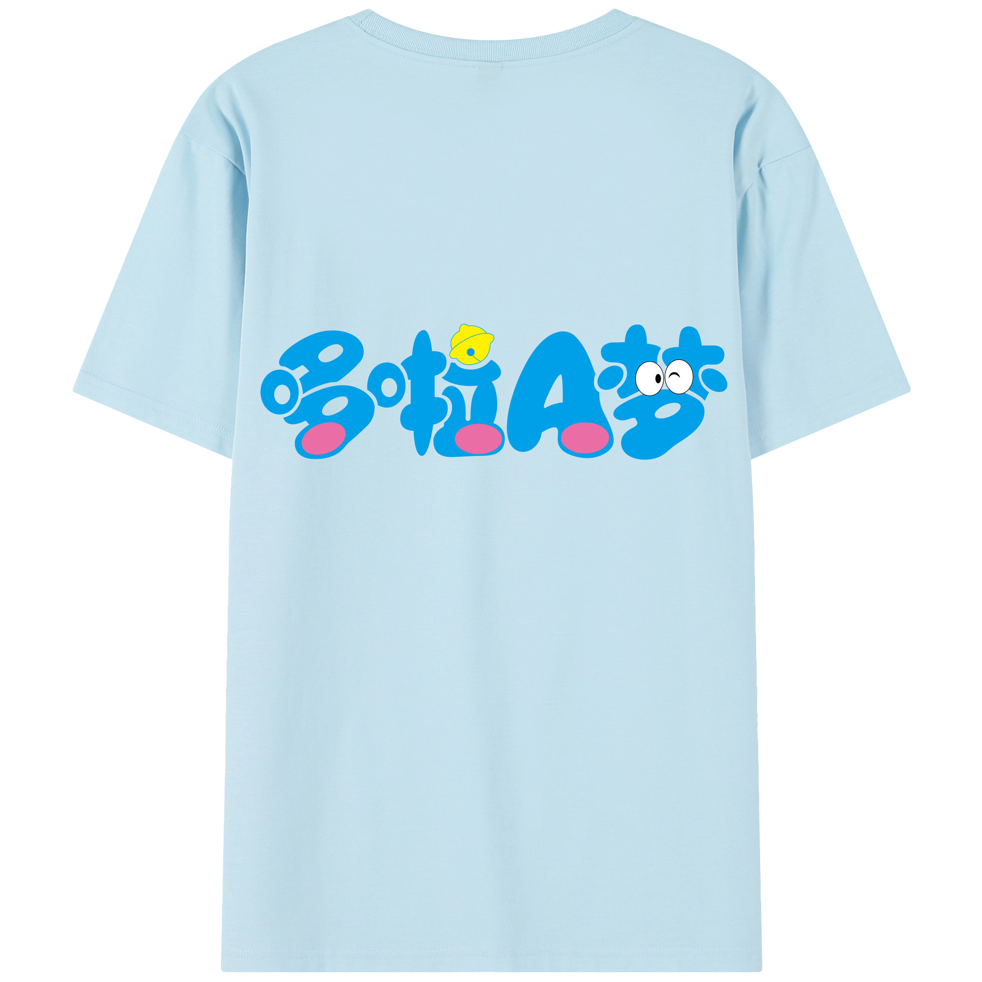 （画像用） ドラえもん Doraemon 綿100％半袖Tシャツ（背面プリント）